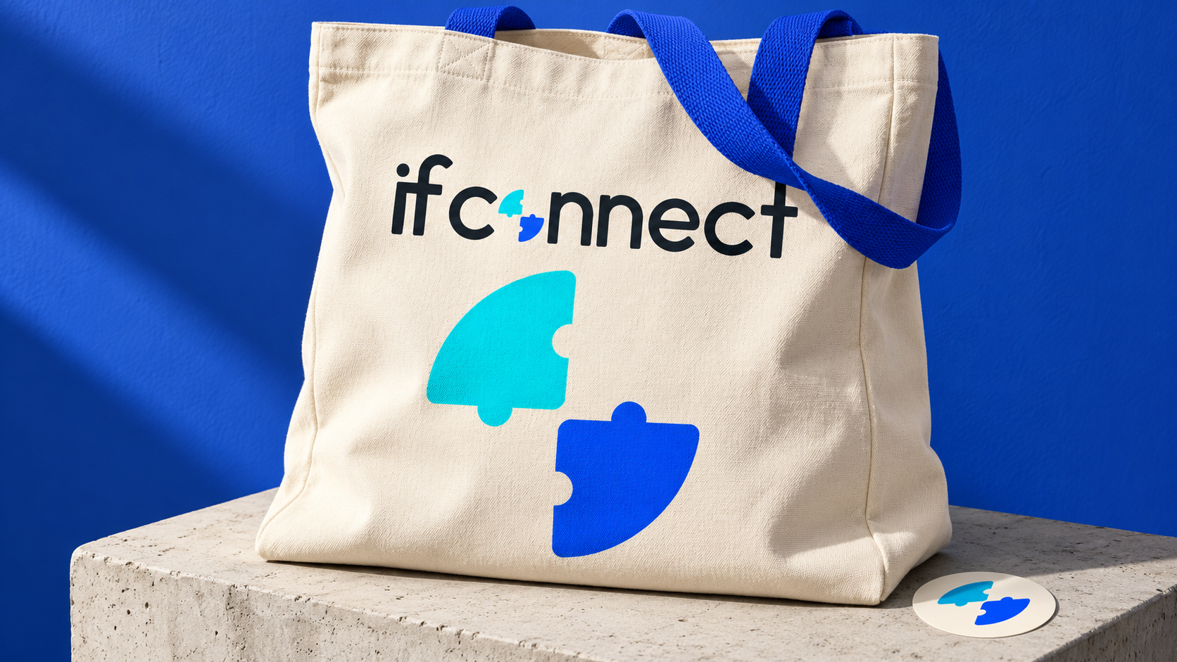 IF Connect — identidade visual aplicada a materiais da marca